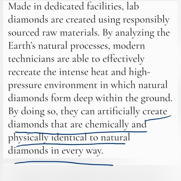 Simulated(lab grown) doesnt mean fake?Lab moissenite? Lab diamonds? I'm confused - Picture 2 of 10